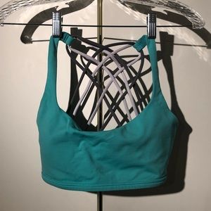 Lululemon Free to be Wild Sports Bra in Green